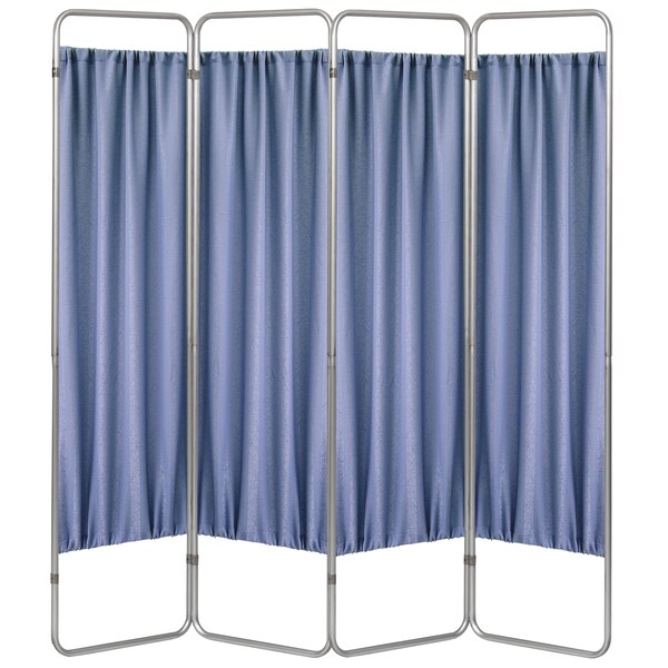 4 Section Economy Privacy Screen with Fabric Panels, Norway